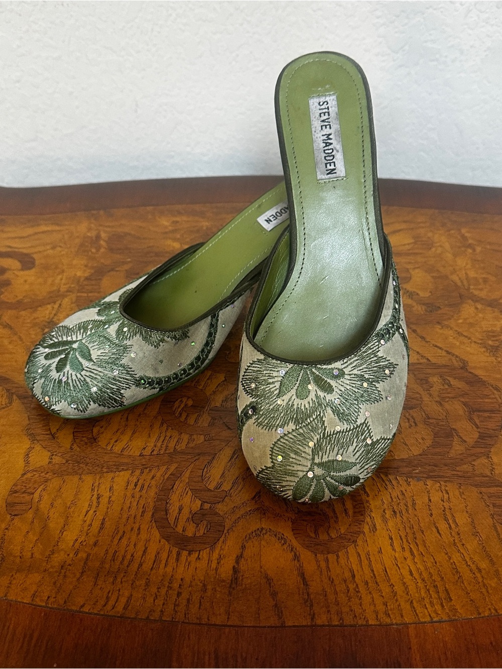Steve Madden Embroidered Heels